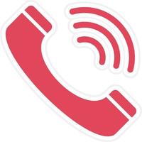 Phone Dial Icon Style vector