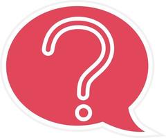 Question Icon Style vector