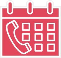 Schedule Call Icon Style vector