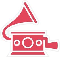 Gramophone Icon Style vector