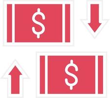 Money Exchange Icon Style vector