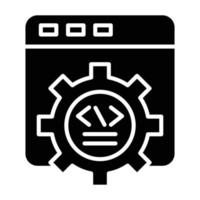 Web Development Icon Style vector