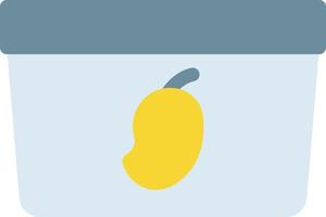 ilustración de vector de mango de helado en un fondo. símbolos de calidad premium. iconos vectoriales para concepto y diseño gráfico.