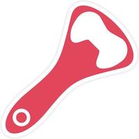 Bottle Opener Icon Style vector