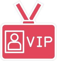 VIP Pass Icon Style vector