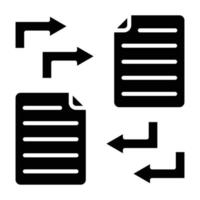 estilo de icono de transferencia de datos vector