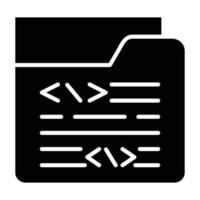 Coding Folder Icon Style vector