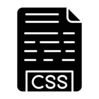 CSS File Icon Style vector