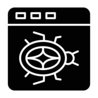 Website Bug Icon Style vector