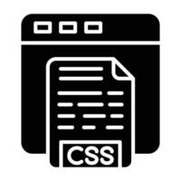 CSS Code Icon Style vector