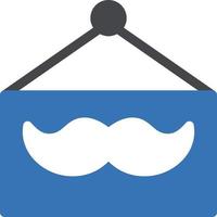 mustache board vector illustration on a background.Premium quality symbols. vector icons for concept and graphic design.
