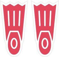 Flippers Icon Style vector