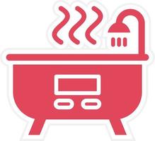 Hot Tub Icon Style vector