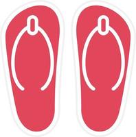 Slippers Icon Style vector