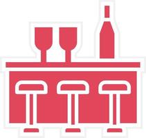 Bar Counter Icon Style vector