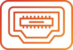 Hdmi Port Icon Style vector