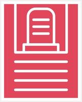 Death Certificate Icon Style vector
