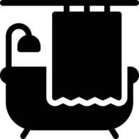 ilustración de vector de baño en un fondo. símbolos de calidad premium. iconos vectoriales para concepto y diseño gráfico.