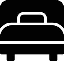 ilustración de vector de cama en un fondo. símbolos de calidad premium. iconos vectoriales para concepto y diseño gráfico.