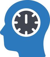 mind time vector illustration on a background.Premium quality symbols. vector icons for concept and graphic design.