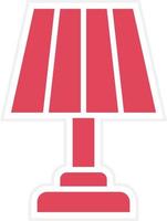 Table Lamp Icon Style vector