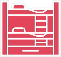 Bunk Bed Icon Style vector