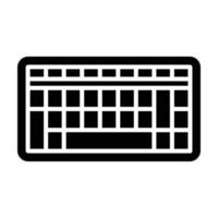 estilo de icono de teclado vector