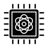 Quantum Computing Icon Style vector