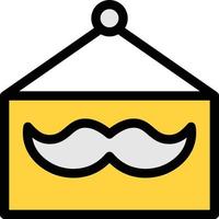 mustache board vector illustration on a background.Premium quality symbols. vector icons for concept and graphic design.