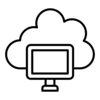 Cloud Computing Icon Style vector