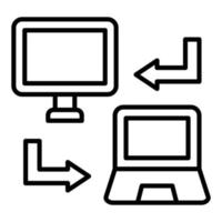 Data Synchronization Icon Style vector