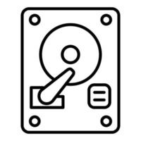 Hard Disk Icon Style vector