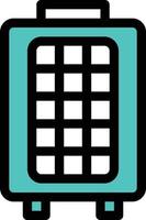 luggage vector illustration on a background.Premium quality symbols. vector icons for concept and graphic design.