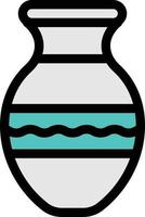 vase vector illustration on a background.Premium quality symbols. vector icons for concept and graphic design.