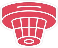 Smoke Detector Icon Style vector