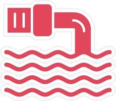 Waste Water Icon Style vector