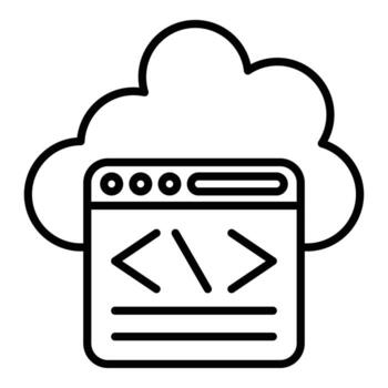 Coding Icon Style vector