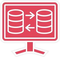 Data Transfer Icon Style vector