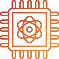 Quantum Computing Icon Style vector