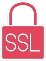 estilo de icono ssl vector