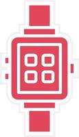 estilo de icono de reloj inteligente vector