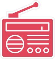 Radio Icon Style vector