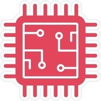 Processor Icon Style vector