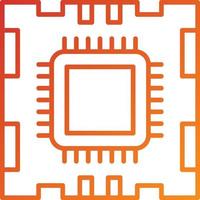 Microprocessor Icon Style vector