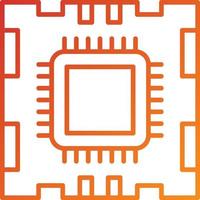 Microprocessor Icon Style vector