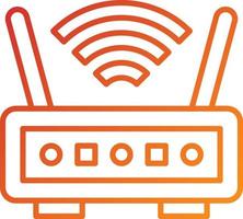 Wireless Router Icon Style vector