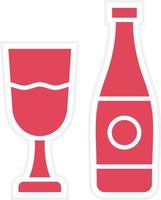 Wine Icon Style vector
