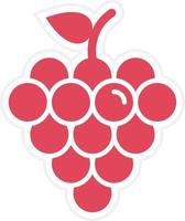 Grapes Icon Style vector