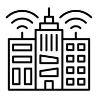 Smart City Icon Style vector