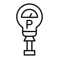 Parking Meter Icon Style vector